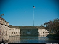 Photo by McMaggie | Fort Monroe  casemates, moat, Fort Monroe, Virginia, historic site, historic building, history, military, U.S.A., Civil War